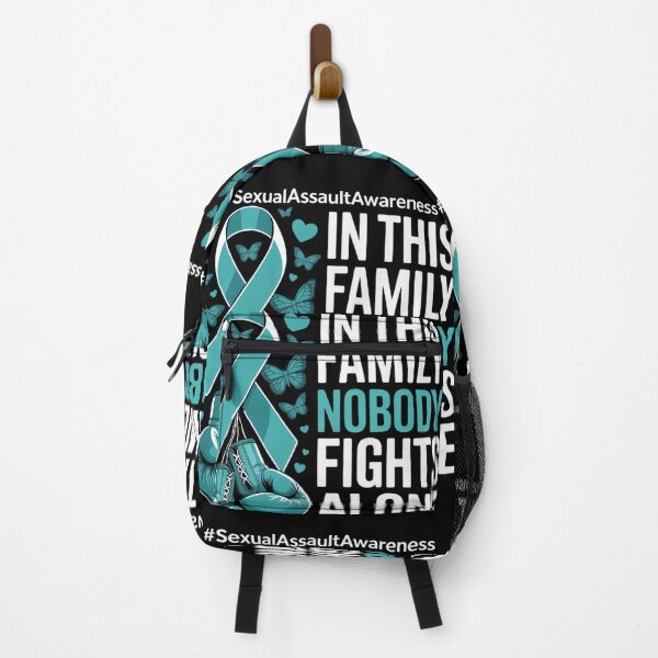 Item preview, Teal Ribbon Survivor Fighter Sexual Assault Awareness designed and sold by cosmicncozyS.