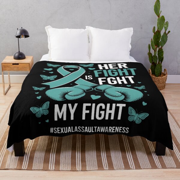 Item preview, Teal Ribbon Survivor Fighter Sexual Assault Awareness 2 designed and sold by cosmicncozyS.