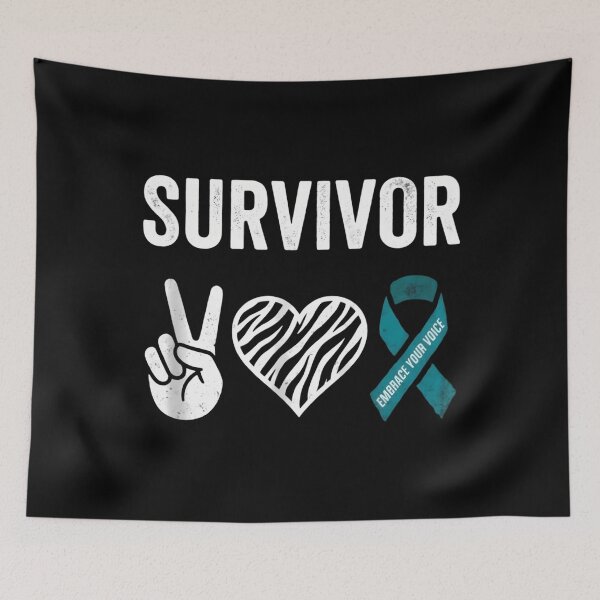 Item preview, Teal Ribbon Sexual Assault Awareness Men and Women designed and sold by cosmicncozyS.
