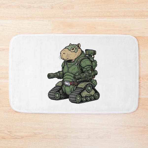 Item preview, Cyborg Fighting Capybara designed and sold by krabbaraban.