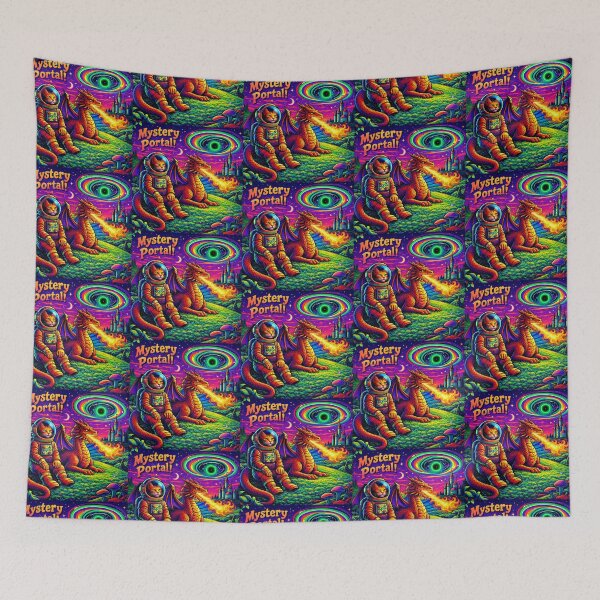 Item preview, Mystery Portal – Surreal Fantasy Cat & Dragon Adventure designed and sold by Dogandesighn.