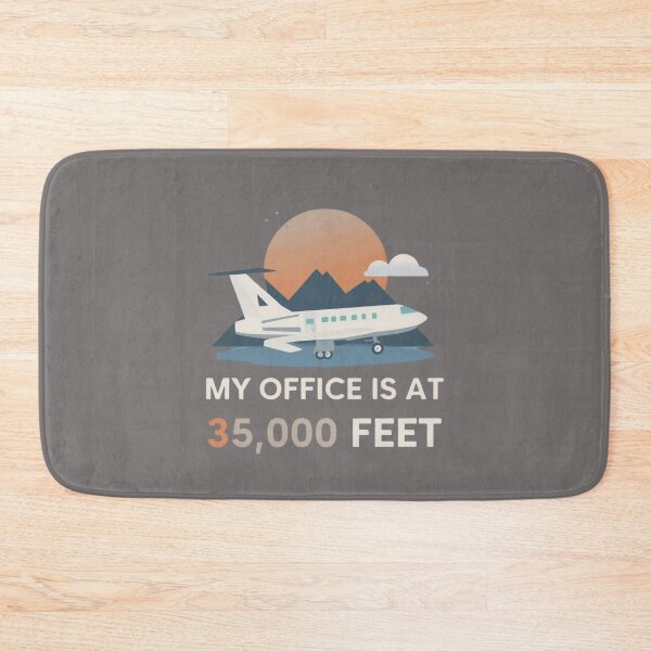 Item preview, MyOffice Is at 35,000 Feet - Funny Pilot & Aviation Design. designed and sold by LunaPrintCo.
