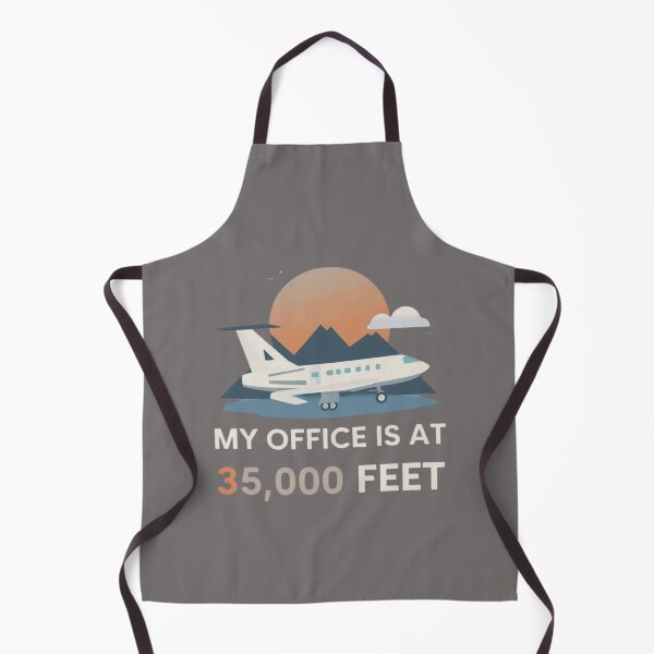 Artikelvorschau, MyOffice Is at 35,000 Feet - Funny Pilot & Aviation Design. entworfen und verkauft von LunaPrintCo.