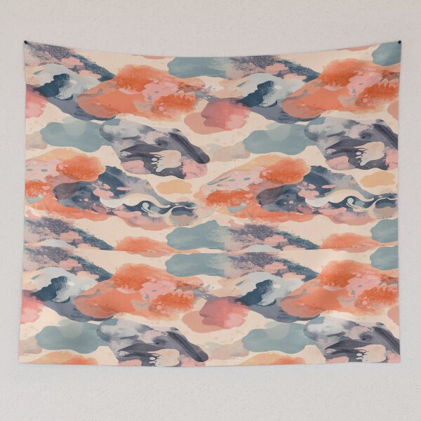Item preview, Paint Dab Abstract Pattern in Pastel Colors designed and sold by mari0n980.