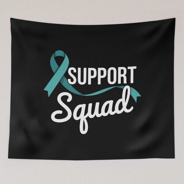 Item preview, Support Squad Teal Ribbon Stop Sexual Assault Awareness designed and sold by cosmicncozyS.