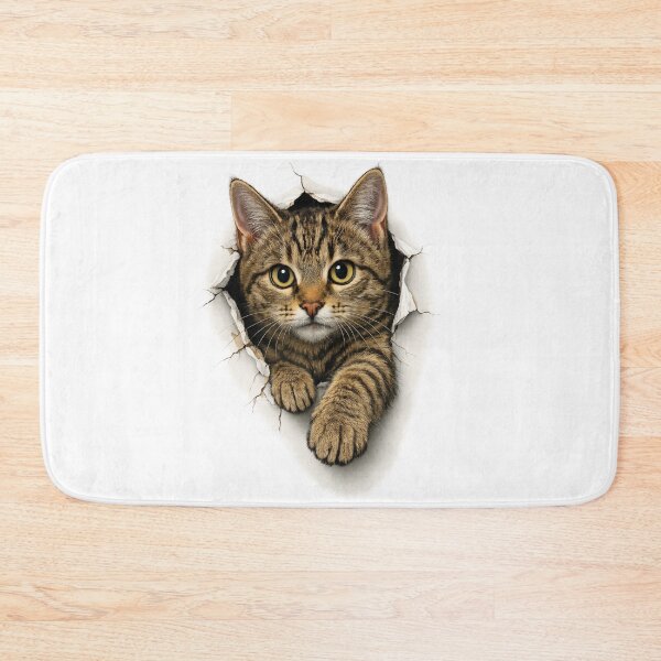 Item preview, Cute Cat Breaking Wall designed and sold by RedSwagStore.