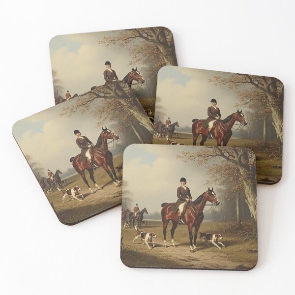 Item preview, Fox Hunting picture serie 3/3 - Equestrian Painting designed and sold by KiwiRider.