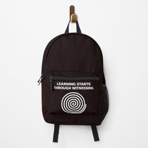 Item preview, Learning Starts Through Witnessing – Minimalist Spiral Quote Design designed and sold by Spiral Studio.