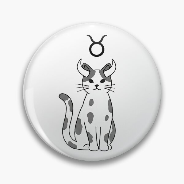 Item preview, Taurus Cat Minimalist Design | Zodiac Astrology Illustration designed and sold by CuteKats.