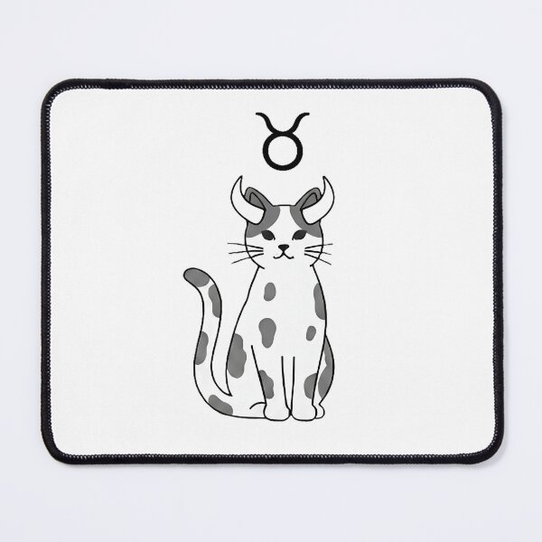Item preview, Taurus Cat Minimalist Design | Zodiac Astrology Illustration designed and sold by CuteKats.