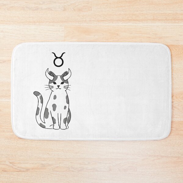 Item preview, Taurus Cat Minimalist Design | Zodiac Astrology Illustration designed and sold by CuteKats.