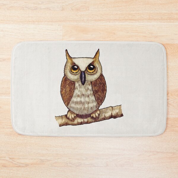 Item preview, Big-Eyed Wise OWL, Illustration, Wildlife designed and sold by JoyfulWhimsy.