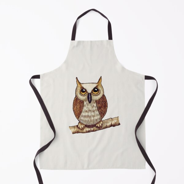 Item preview, Big-Eyed Wise OWL, Illustration, Wildlife designed and sold by JoyfulWhimsy.