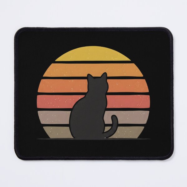 Item preview, Retro Sunset Black Cat Silhouette designed and sold by 8tinty.