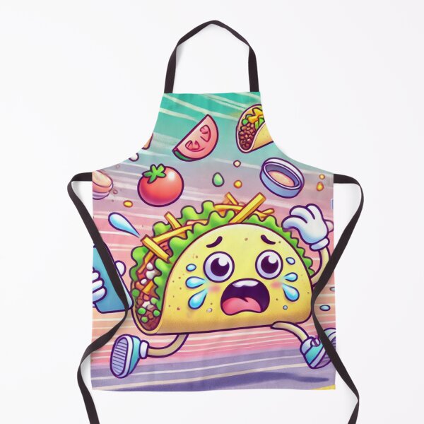 Item preview, Crying Taco Running Late Meme designed and sold by ComedyInkFactor.