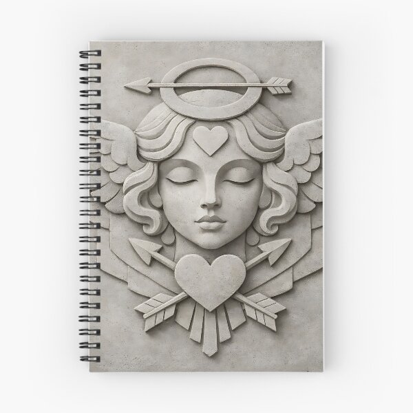 Item preview, Sacred Angel Heart and Arrow Stone Relief Art designed and sold by Beamiverse.