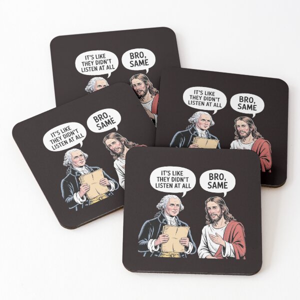 Item preview, It`s Like They Didn’t Listen at All – Political Satire Jesus Meme designed and sold by Redgiant87x.