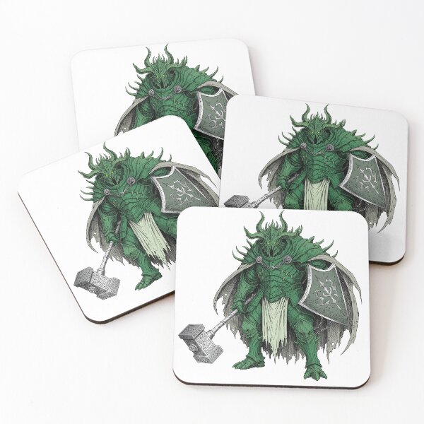 Item preview, Horned warrior in green armor designed and sold by krabbaraban.