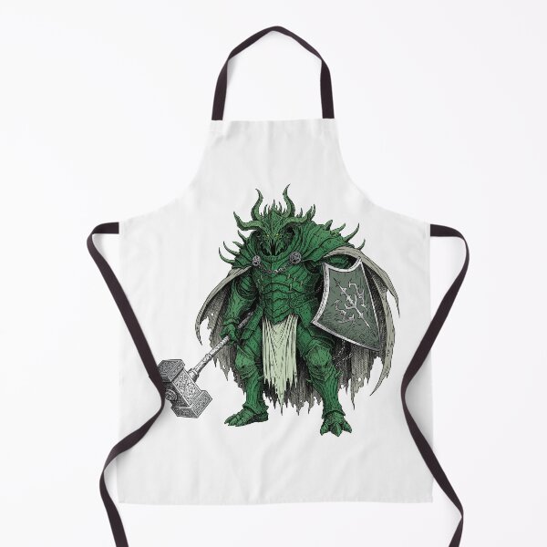 Item preview, Horned warrior in green armor designed and sold by krabbaraban.