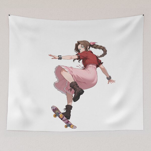 Item preview, Aerith SK8rGrl Girll Skateboard Skateboarding Anime Meme Funny Casual designed and sold by LaughingMan132.