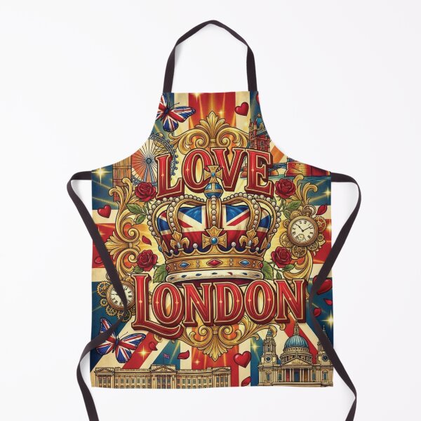 Item preview, Royal Crown Love London Vintage Union Jack Art designed and sold by DGtaLrtcom.