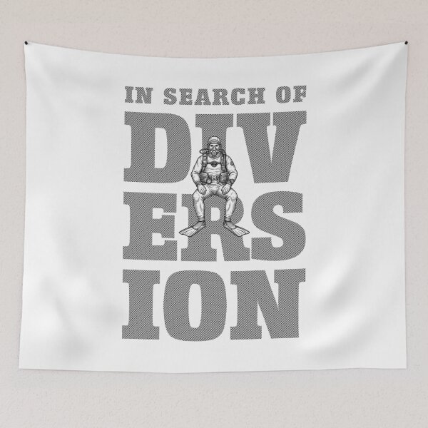 Item preview, Scuba Diving Diver Funny Divers Search For Diversion designed and sold by GrandeDuc.