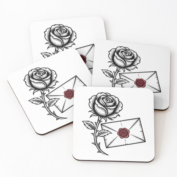 Item preview, medieval rose and letter designed and sold by Dealicious.