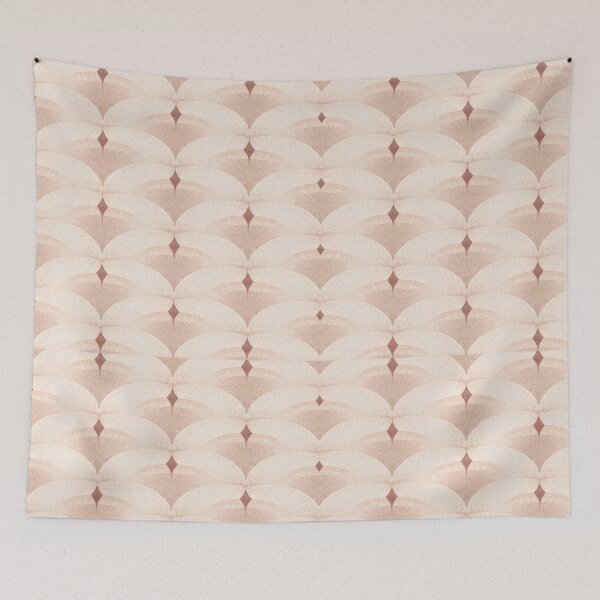 Item preview, Geometric Half Circle Pattern in Soft Neutrals designed and sold by mari0n980.