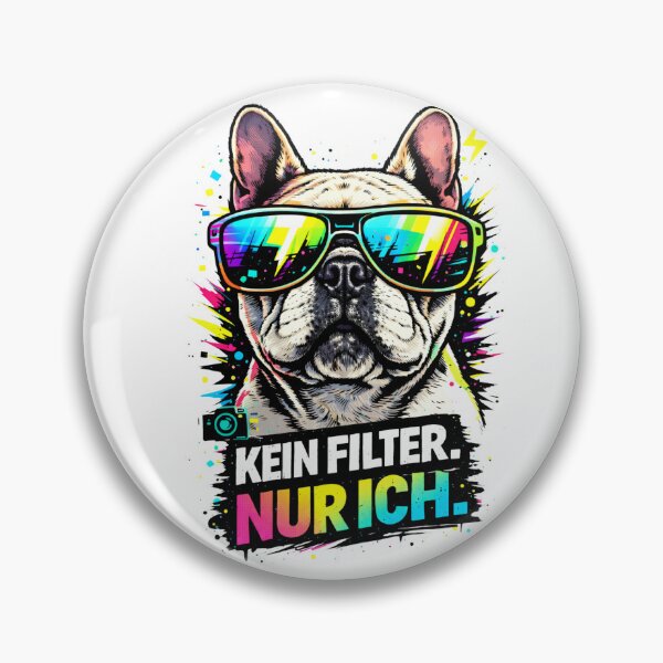 Item preview, No filter. Just me. – Cool French Bulldog in street art style designed and sold by FrenchieFever.