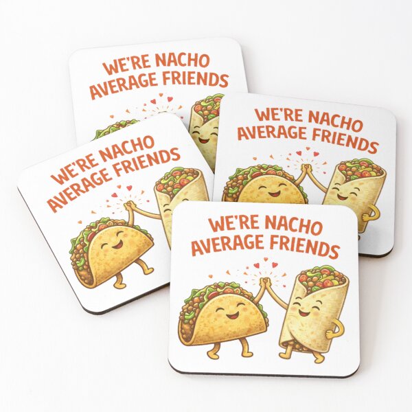 Item preview, We’re Nacho Average Friends Food Pun Friendship designed and sold by PunchDrop.