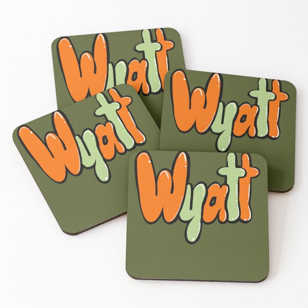 Item preview, Wyatt name in vintage retro graffiti personalized gifts for boys and men  named Wyatt designed and sold by Artonmytee.