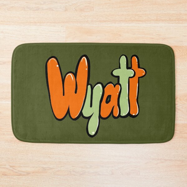 Item preview, Wyatt name in vintage retro graffiti personalized gifts for boys and men  named Wyatt designed and sold by Artonmytee.