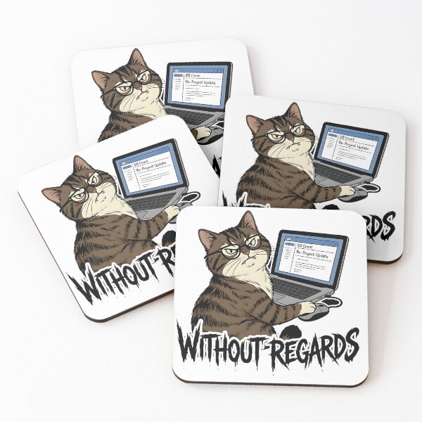 Item preview, Angry Corporate Cat Answering Emails - Relatable Office Humor designed and sold by thernaX.