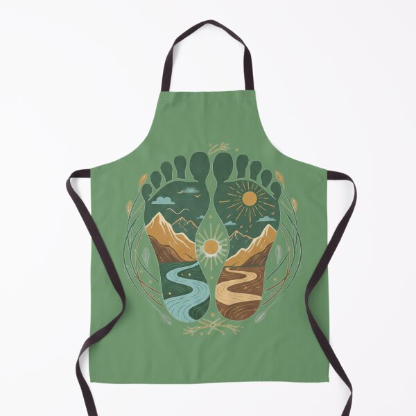 Item preview, Earth in Every Step: Nature Footprint Art designed and sold by InkWeaveShop.