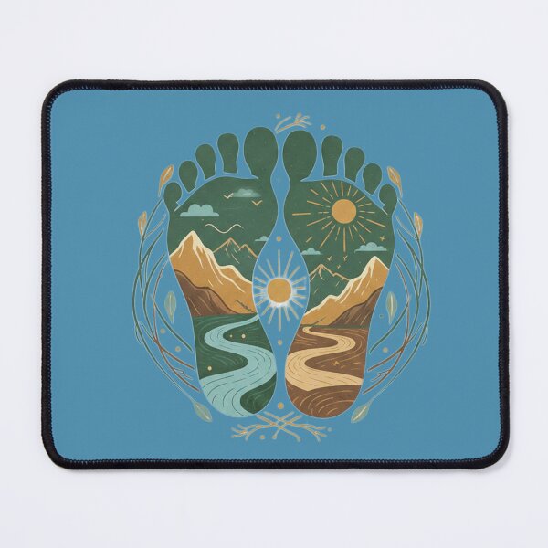 Item preview, Earth in Every Step: Nature Footprint Art designed and sold by InkWeaveShop.