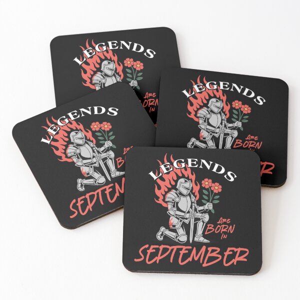 Item preview, Legends Are Born in September – Knight Birthday Graphic designed and sold by TipTop GFX.