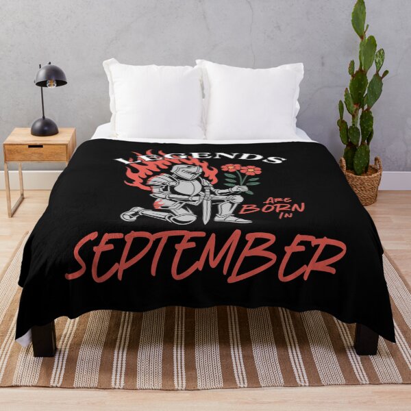 Item preview, Legends Are Born in September – Knight Birthday Graphic designed and sold by TipTop GFX.