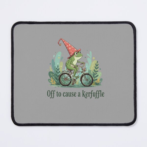 Item preview, Off To Cause A Kerfuffle Frog - Funny Sarcastic Meme Graphic designed and sold by BANKACEM.STORE.