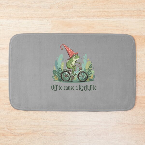 Item preview, Off To Cause A Kerfuffle Frog - Funny Sarcastic Meme Graphic designed and sold by BANKACEM.STORE.