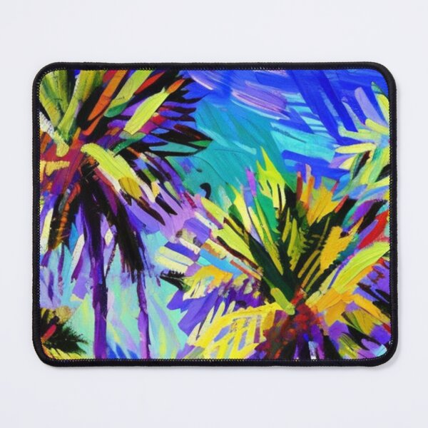 Item preview, Neon Color Palm Tree Art for Maximalist Decor Fans designed and sold by WildStroke.