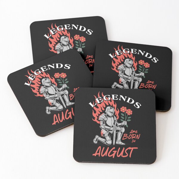 Item preview, Legends Are Born in August – Knight Birthday Graphic designed and sold by TipTop GFX.