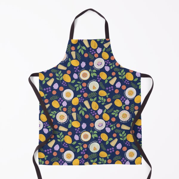 Item preview, Italian Foods Dishes Lemons dark blue background designed and sold by pholiumsigma_design.