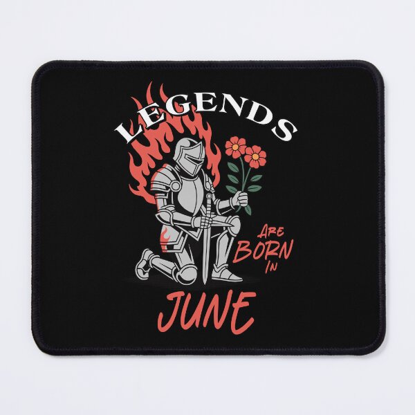 Item preview, Legends Are Born in June – Knight Birthday Graphic designed and sold by TipTop GFX.