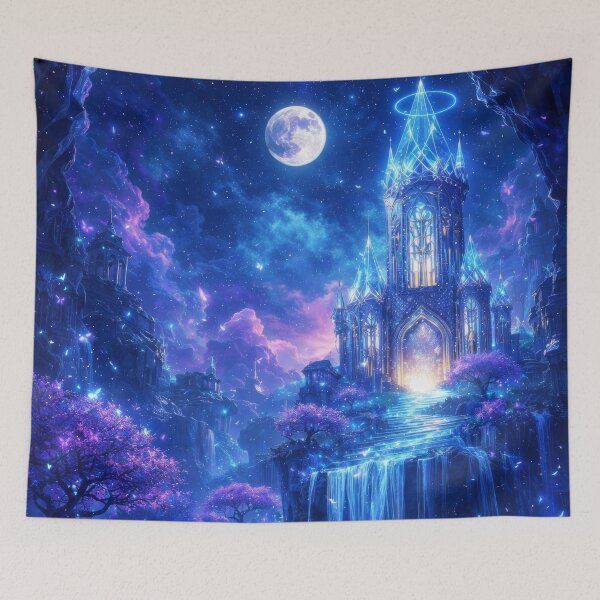 Item preview, Celestial Moon Palace – Enchanted Fantasy Castle designed and sold by DrakariArt.