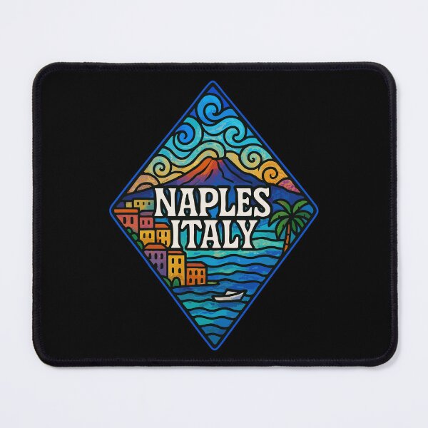Item preview, Naples Italy Stained Glass Travel designed and sold by TomFrontierArt.