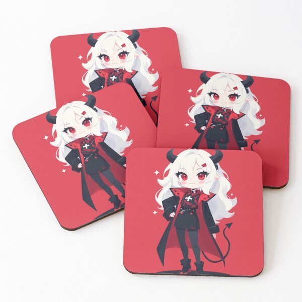 Item preview, Cute Chibi Demon Girl - Kawaii Dark Sticker Art designed and sold by Jimakmo.