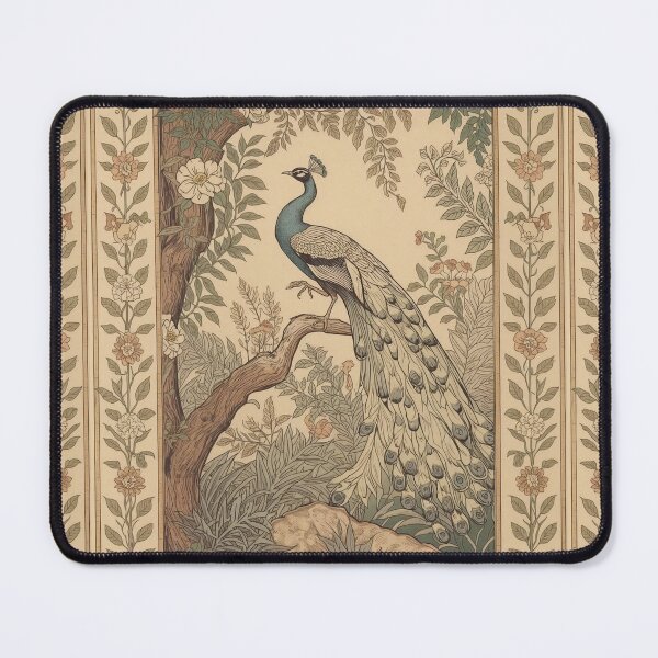 Item preview, Traditional Pichwai Peacock Garden Splendor | Royal Ethnic Indian Feather Art Print | Pichwai Style Peacock Illustration | Mughal Garden Heritage Print designed and sold by RSDigitalPrintDesign.
