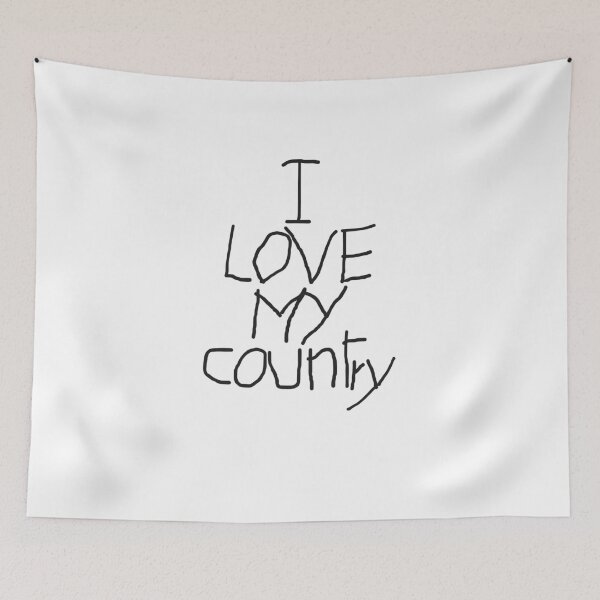 Item preview, I Love My Country – Handwritten Typography Design designed and sold by smilup.