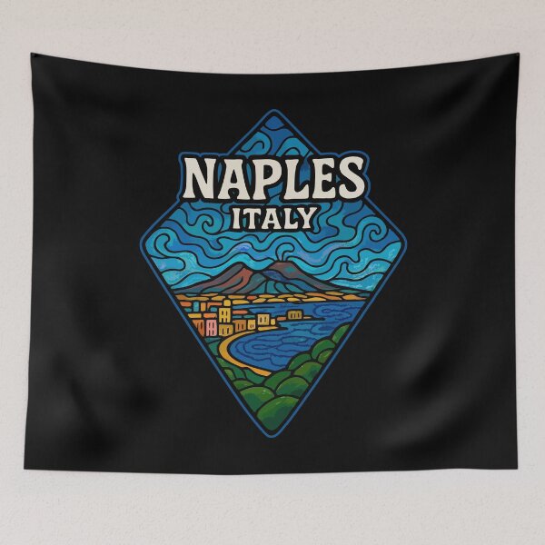Item preview, Naples Italy Stained Glass Art designed and sold by TomFrontierArt.