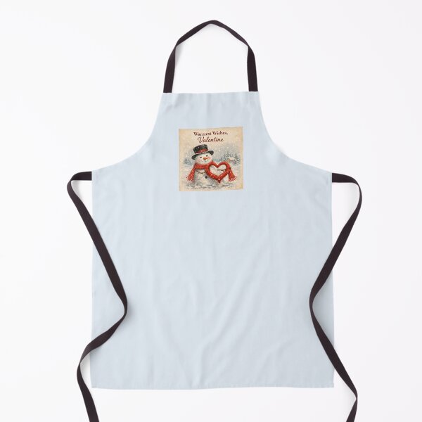 Item preview, Warmest Wishes, Valentine – Vintage Snowman designed and sold by Novel Works Studio.